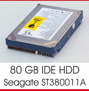 3,5 " 8,89CM 80GB IDE PATA HDD FESTPLATTE SEAGATE ST380011A 40-PIN 7200U/M F3 - Afbeelding 1 van 1