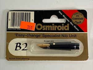 Osmiroid Calligraphy Nib • Easy-change Specialist Nib Unit • B2 • 22k G. Plated - Bild 1 von 2