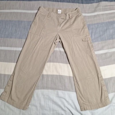 Motherhood Maternity Capri Cargo Pants Womens Large (34x24) Beige Khaki - Image 1 of 4