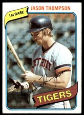 1980 Topps Jason Thompson Detroit Tigers #150