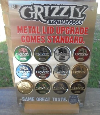 Grizzly Tapa Metal Pantalla Sabor/Cortes 24 Tapas Super Bonito NUEVO Foto 1 de 4