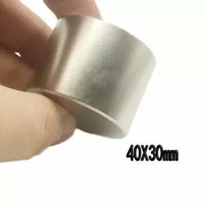 Magneti cilindrici rotondi al neodimio super potenti grandi NdFeB 40 mm x 30 mm - Foto 1 di 4