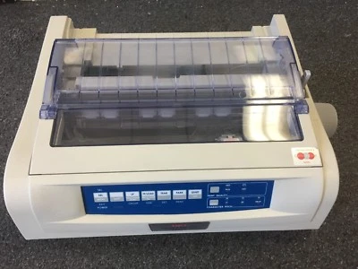 Oki Okidata Microline 420 Netwok & USB 9 Pin Dot-Matrix Printer -READ - Image 1 of 4