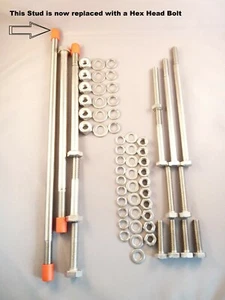 Kawasaki Z750 B1 Twin - Engine Mounting Bolts Set - Stainless Steel - Picture 1 of 1