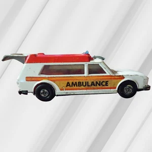 MATCHBOX Speed King Ambulance K-49 1974 ENGLAND Lesney Products - Picture 1 of 7
