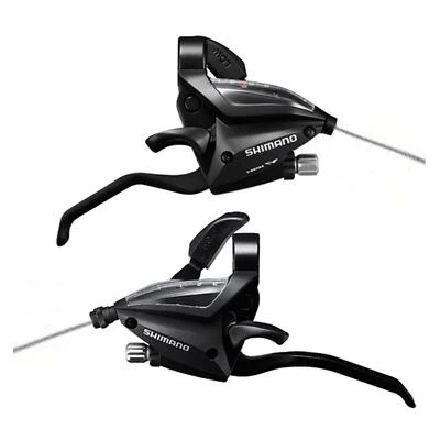 Shimano ST-EF500 EZ Fire Plus STI’s PAIR Set  V-Brakes 2- Finger Lever 3x8 Sp - Image 1 of 4
