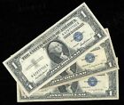 Full Set of 1957 1957A 1957B $1 Dollar Silver Certificates Blue Seal Nice Fine