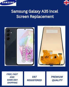 Samsung Galaxy A35 Incel LCD Digitizer Screen Replacement - Picture 1 of 3