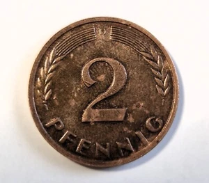 2 PFENNIG 1958 D NICHT MAGNETISCH - Bild 1 von 2