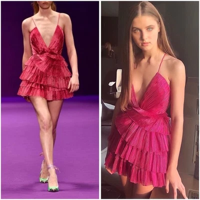 Mini Vestido Alice McCall Talla AU 8/US 4 Metálico No Seas Tímido Raro Foto 1 de 4