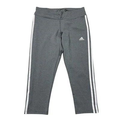 Adidas Climalite Leggings Gym Training Grey Ladies Womens Medium 12-14 - Image 1 of 4