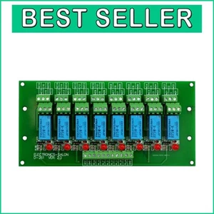 Durable 8 Channel DPDT Relay Module Board with Screw Terminals and Indicators - Picture 1 of 9
