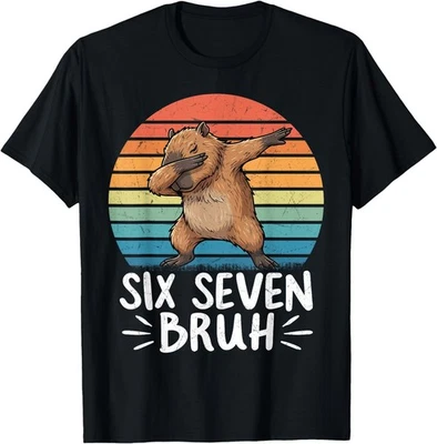 67 Meme Capybara Funny Six Seven Bruh Capibara Niño Adulto Camiseta, Camiseta Unisex Foto 1 de 4