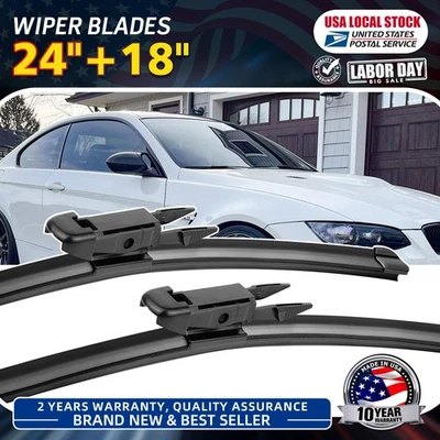 Limpiaparabrisas delantero de calidad premium de 24"/18" para BMW 335i 335i xDrive Foto 1 de 4