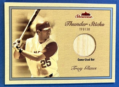 Fleer Showcase 2003 "Thunder Sticks" Troy Glaus reliquia #TS-TG SN 194/899 Foto 1 de 2