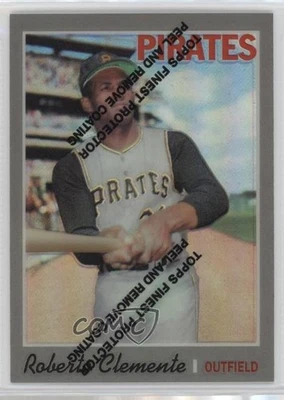1998 Topps Reprints Finest Refractor Roberto Clemente (1970 Topps) #16 HOF - Image 1 of 2