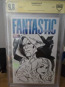 FANTASTIC FOUR BLNK VRNT DR DOOM,SUE STORM SKETCH BY MIRKA ANDOLFO CBCS 9.8 - Bild 1 von 9