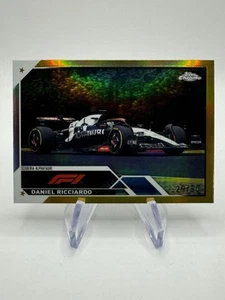 2023 Topps Chrome Formula 1 F1 Daniel Ricciardo Gold Refractor /50 #114 - Picture 1 of 2