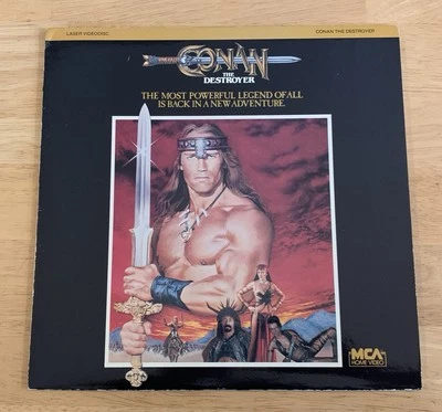 CONAN THE DESTROYER - Laserdisc - Arnold Schwarzenegger - Barbarian - Tested Foto 1 de 4