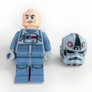 AT-AT Driver Pilot Star Wars LEGO® Minifigure Flesh Head 75054 75075 Figure Gray - Picture 1 of 7