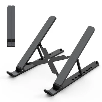 Adjustable Laptop Stand for Desk Foldable Portable Notebook Riser Holder - Image 1 of 4
