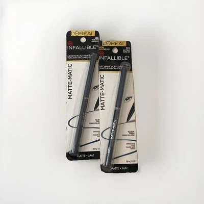 2x L'Oreal Paris Infallible Matte-Matic Mechanical Eyeliner #515-Matte Navy - Image 1 of 2