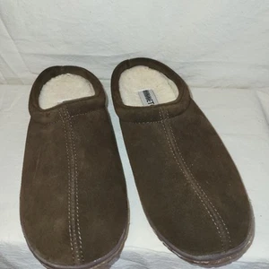 MINNETONKA Men's Taylor Suede Clog Slide Slippers Sz 9 - Picture 1 of 8