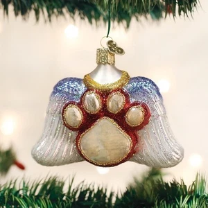 OLD WORLD CHRISTMAS BELOVED PET MEMORIAL CHRISTMAS ORNAMENT 12478 Free Shipping - Picture 1 of 1