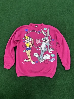 Moletom vintage anos 90 Bugs Bunny & Lola Space Jam Looney Tunes GG - Imagem 1 de 4