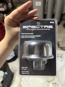 Spectre Performance Valve Cover Push-In Breather #4300, 3/4" Neck Chrome Finish - Picture 1 of 3