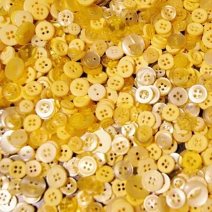 Yellow Buttons, 4 Hole Button for Shirts, Sewing, Knitting , Tailoring Material - Picture 1 of 3
