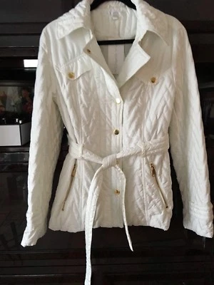 ¡NUEVO CON ETIQUETAS! CHAQUETA MUJER BLANCA, TALLA XL  Foto 1 de 4