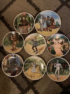 1977-79 Knowles Wizard Of Oz Plates Set (8) With Paperwork And Original Boxes