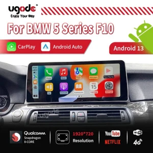 Pantalla de monitor de coche Ugode Android13 CarPlay GPS Display para BMW Serie 5 F10 F11 - Imagen 1 de 17