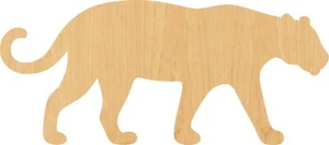 Jaguar Laser Cut Out Wood Shape Craft Supply - Woodcraft Cutout - Picture 1 of 1