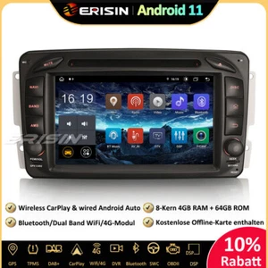 8-Kern DSP Android 11 Autoradio GPS Mercedes C/CLK/G Klasse W203 Vito Viano Navi - Bild 1 von 12