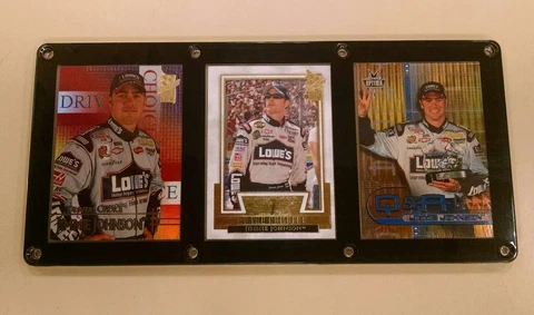 JIMMIE JOHNSON 3 CARD PLAQUE SCREWDOWN Cover