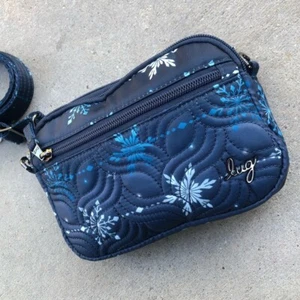 New LUG Super Coupe Navy SE Snowflake Crossbody Blue Shoulder Bag - Picture 1 of 8