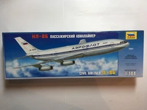 ZVEZDA 7001 Avión Civil Ruso IL-86 Kit Plástico Escala 1/144 T48 Poste - Imagen 1 de 10