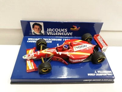 Minichamps Williams Mecachrome Launch Version J. Villeneuve 1998 - New Condition - Image 1 of 3
