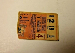 1960 BALTIMORE COLTS VS GREEN BAY PACKERS NFL FOOTBALL TICKET RARE - Picture 1 of 3