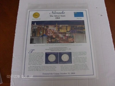 2006 Nevada Postal Commemorative Society Statehood Quarter Collection Sheet - Image 1 of 4