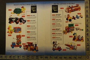 1954FISHER PRICE CHIME MICKEY MOUSE PULL TURTLE TRAIN EAST AURORA 2pg TOY ADTU58 - Picture 1 of 2