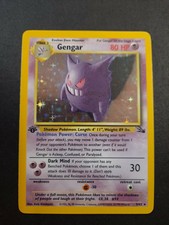 1999 Pokemon TCG First Edition Gengar HOLO #5/62 Fossil Set Near Mint!