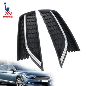 For 2012-2015 VW Volkswagen Passat Updated Fog Light Grille cover W/chrome - Picture 1 of 10