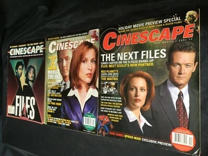 'X-FILES' CINESCAPE SCI-FI TV GUIDE David Duchovny GILLIAN ANDERSON Chris Carter - Picture 1 of 76