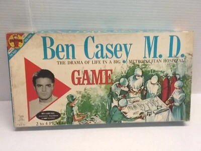 VTG 1961 Ben Casey M.D. Board Game ABC TV Series Transogram USA #3828 Vincent Ed - Image 1 of 4