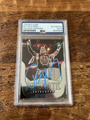 Rey Mysterio IP Signed Prizm Card Psa Dna Coa Slab Autographed WWE LWO - Image 1 of 2
