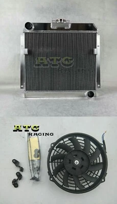 3 Row Aluminum Radiator +Fan for 1953 1954 Dodge Coronet/Meadowbrook L6 3.8L MT - Image 1 of 4