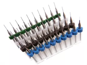 Confezione 40 Micro Punte Trapano .2mm .3mm .4mm .5mm Kit Modellismo Orologi Riparazione Altro... - Foto 1 di 1